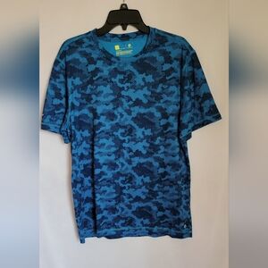 Xersion Men's Blue Camo Tee L